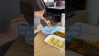 Leftovers meal after a friend visiting weekend😅 funnyvideo comedy relatable family [upl. by Toombs566]