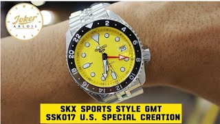 Seiko 5 Sports SKX GMT Exclusive US Market SSK017 Yellow Dial [upl. by Nalhsa718]