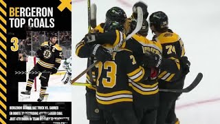 Patrice Bergerons Top Five Best Goals With Bruins [upl. by Indira]