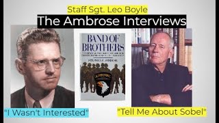 Stephen Ambrose Interviews Easy Company Sgt Leo Boyle amp Focuses On Captain Sobel  Band of Brothers [upl. by Alissa24]