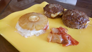 Boulettes de viande hachée farcie et purée de pommes de terre farcie ananas et tomates لحم مفروم مع [upl. by Nord]