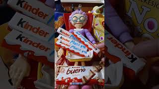 ASMR  KINDER MAXI CHOCO SO DELICIOUS FOR MY GRANNY shorts granny chocolate delicious asmr [upl. by Bonar589]