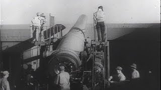 HD Historic Archival Stock Footage WWII  Big Guns Guard US Coastline 1942 [upl. by Tomkins38]