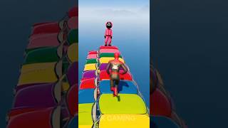 GTA 5 Epic Water Ragdolls  black SpiderMan Jumps  Fails Balck SpiderMan vs Minions shortsfeed [upl. by Alvis362]