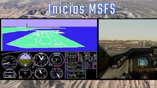 MSFS Flight Simulator Historia y volar primeras versiones [upl. by Aiuqram288]