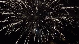 Flying a drone through fireworks 4th of July 2018Richmond Virginia [upl. by Aramois]