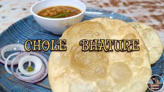 Easy recipe on Bhature Chole Bhature Homely recipe cuisineconnect920 [upl. by Anirrok]