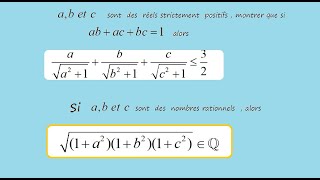 Inégalité Exercice [upl. by Aredna]