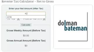 Reverse Tax Calculator [upl. by Curhan7]