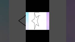 HOW TO DRAW 3D STAR STAR EASYART howtodraw 3dart [upl. by Robet]