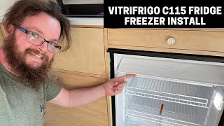 Vitrifrigo C115 12v Fridge Freezer Install  Mercedes Vario DIY VAN Conversion Series [upl. by Ensign954]