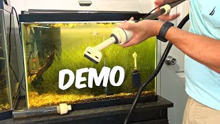 Electric Aquarium Gravel Vacuum Demo and Unboxing [upl. by Llabmik380]