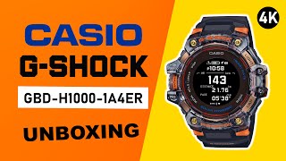 Casio GShock GSQUAD GPS Solar GBDH10001A4ER Unboxing 4K [upl. by Milburt]