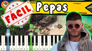 Pepas Piano tutorial fácil  farruko pepas piano tutorial [upl. by Hannibal]