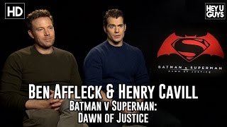 Ben Affleck amp Henry Cavill Exclusive Movie Interview  Batman v Superman  Dawn of Justice [upl. by Weld]