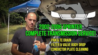 T1N Sprinter 20042006 Transmission Service  Valve Body Removal [upl. by Niwri]