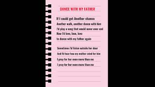 Luther Vandross  Dance With My Father  Lyrics [upl. by Ahcsatan]