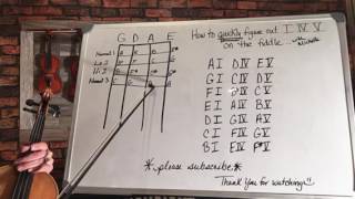 Find the 1 4 5 chords QUICKLY on the fiddle🎻 [upl. by Ossy]
