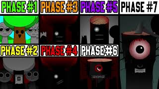 Phase 1 VS Phase 2 VS Phase 3 VS Phase 4 VS Phase 5 VS Phase 6 VS Phase 7 in Incredibox Sprunki [upl. by Adamok]