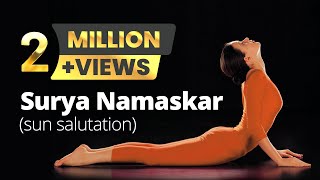 Suryanamaskar The Sun Salutation By Isha Sharvani Indian Contemporary dancer and actress [upl. by Huston]