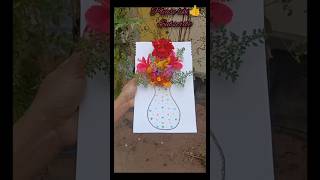 flower art ideasartandcraft shortvideo [upl. by Ilime]