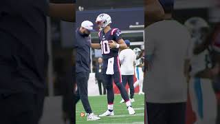 Patriots QBs Drake Maye Jacoby Brissett amp Joe Milton Hug It Out Before Preseason Game Vs Panthers [upl. by Cleave]