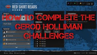 How to Complete the Gerod Holliman Challenges  NCAA College Football 25 [upl. by Legnaleugim]