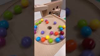 marble Run Race ASMR 148 Wooden Wave Course Colorful Marbles marblerun marblerunrace asmr [upl. by Birkner]