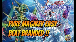 PURE MAGIKEY DECK EASY BEAT BRANDED  YUGIOH MASTER DUEL 9 [upl. by Odlonyer439]