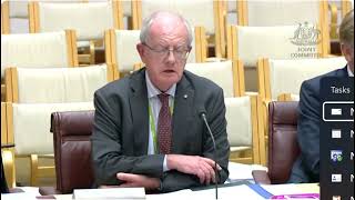 NACC Commissioner Paul Brereton gives evidence at the NACC Parliamentary Joint Committee 221124 [upl. by Onavlis]