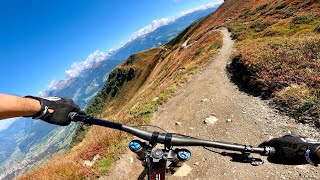 Herrensteig Trail  Bonus Sturz crash  bikepark Kronplatz 2021  4K  mtb downhill  full run [upl. by Leacim]