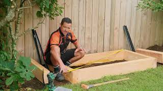 How to Build a Raised Garden Bed  Mitre 10 Easy As DIY [upl. by Enelez]