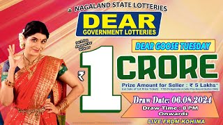 LOTTERY SAMBAD DEAR 8 PM 06082024 NAGALAND LOTTERY LIVE DEAR LOTTERY LIVE LOTTERY SAMBAD LIVE [upl. by Annotahs]