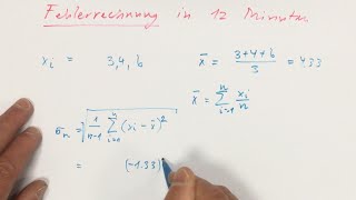 Fehlerrechnung in 12 Minuten [upl. by Hylan402]