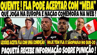 QUENTINHA FLA PODE ACERTAR COM MEIA QUE JOGA NA EUROPA E NAÇÃO COMEMORA NA WEBLEANDRO DE VOLTAE [upl. by Yeldar]