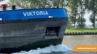 MTS Tanker Victoria op het Amsterdam Rijnkanaal  Binnenvaart [upl. by Yeruoc]