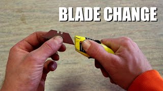 How to Change a Blade on a Stanley Utility Knife [upl. by Areic]