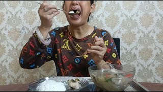 69 EATING Khmer Mju soup  MALY TV [upl. by Janaya]