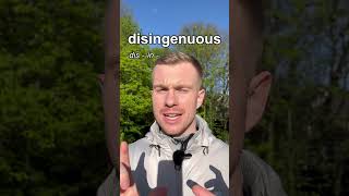 Disingenuous  what is it and how to pronounce it englishlearning pronunciation learnenglish [upl. by Nnylkcaj681]