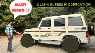 Mahindra Bolero modified  heavy music system 💥  Gurgoan ki 1or mafia bolero  2024 bolero [upl. by Aliuqa]