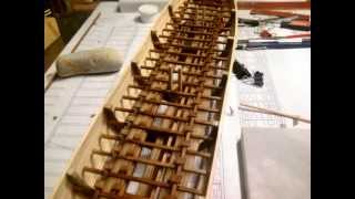 Greek trireme in 150 scale  part 1 [upl. by Eanore696]