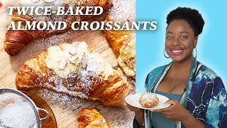 How to Make Easy Homemade Almond Croissants  Vallery Lomas [upl. by Anialem]