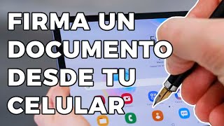 Cómo firmar un documento desde tu celular [upl. by Razaele]