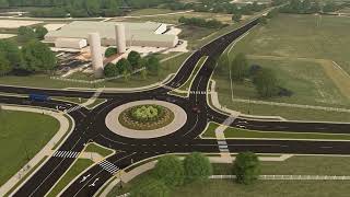 Proposed MultiLane Roundabout at Hunt Club and Stearns School Road [upl. by Wootten]