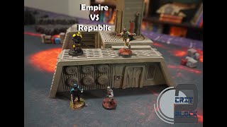 Star Wars Legion Battle Report Republic vs Empire [upl. by Pears121]