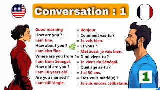 Conversation anglaisfrançais  Anglais facile  partie 1  ✪✪easy sentences to learn french 🌿 [upl. by Moorish]