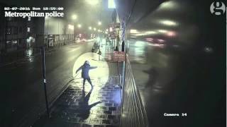 Brixton gun attack captured on CCTV [upl. by Alexina]