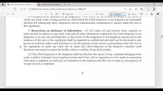 28126Chapter 1In EnglishThe Dock Workers Safety Health amp Welfare Act 1986 [upl. by Ardnic]