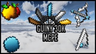 Guiny 30k MCPE PvP pack 16x by NotroDan  Minecraft Bedrock [upl. by Enelhtak]