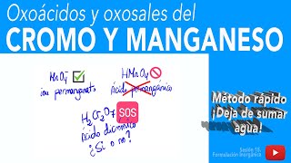 Cromo y Manganeso oxoácidos y oxosales [upl. by Airetak]